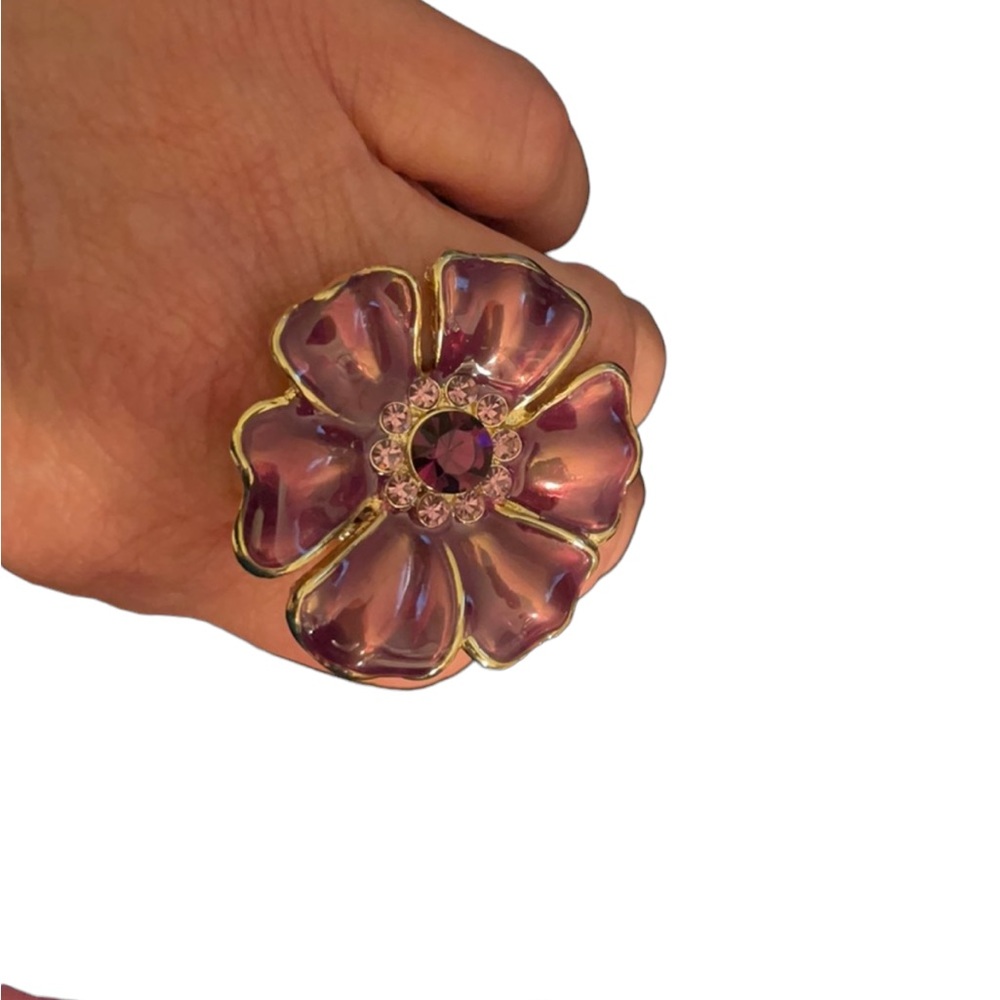 Stretchy Flower Ring.  BL/Jewelry01